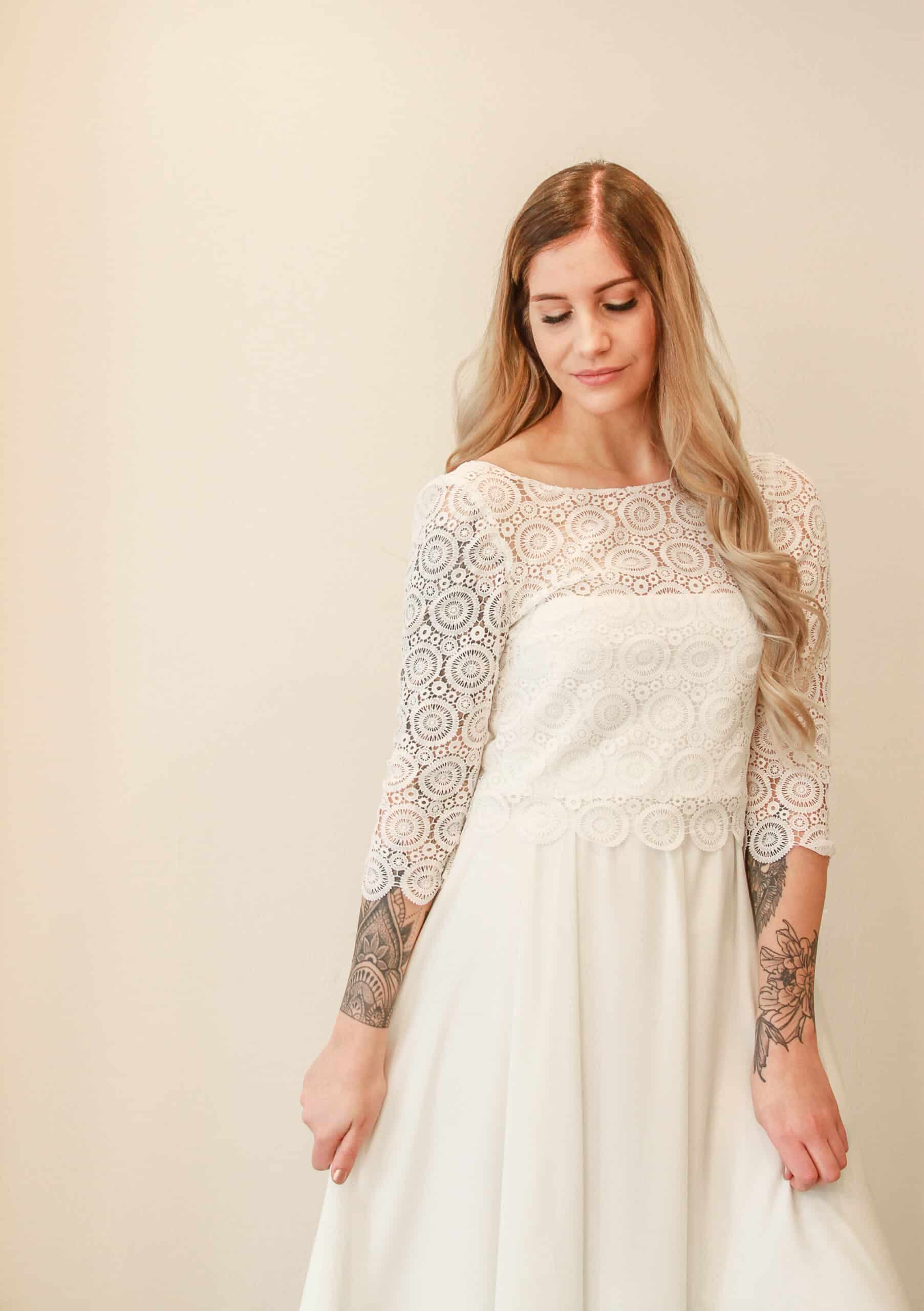 Braut im Kleid
